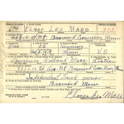 Grouping, T/5 Elmer Mass, 2nd Inf. Reg., 5th Infantry Division