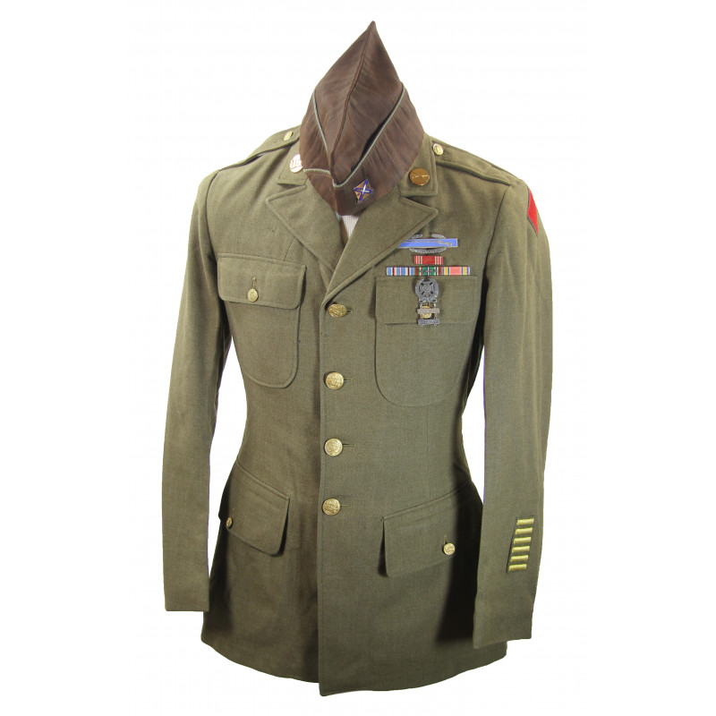 Veste de sortie + calot, 2nd Inf. Reg., 5th Infantry Division, ETO