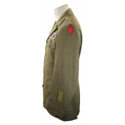 Veste de sortie + calot, 2nd Inf. Reg., 5th Infantry Division, ETO