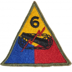 Insigne, 6th Armored Division, Normandie, Bretagne, Bastogne