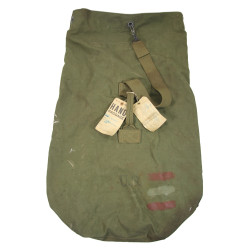 Bag, Duffle, 1943, T/4 James McClellan, Hq., 5th Armored Division, ETO