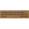 Can, Ration, Instant Coffee, OD, Faust, 1944