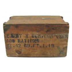 Caisse en bois, Field Ration K, Candy & Gum Components