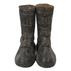 Bottes, Overshoes, All Rubber, U.S. Rubber Co., caoutchouc 4 crochets