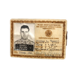 Carte d'identité, 2e type, Cpt. William Russell, Coast Artillery Corps