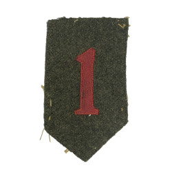 Insigne, 1st Infantry Division, fabrication précoce