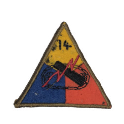 Insigne, 14th Armored Division, frontière franco-italienne, Alsace, Made in Nice