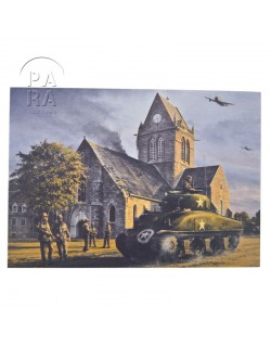 Card, Commemorative, Crash landing