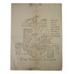 Card, Merry Christmas, 82nd Airborne Div., 1944