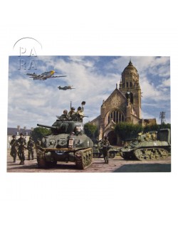 Card, Commemorative, Crash landing