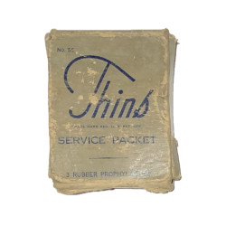 Box, Prophylactics, Thins, 'Service Packet'