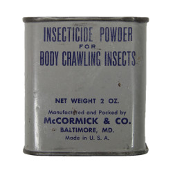 Boîte de poudre insecticide US, McCORMICK & CO., pleine