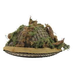 Helmet, Mk II, British, CCL, 1943, with Camouflage Net