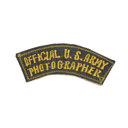 Insigne, Official US Army Photographer