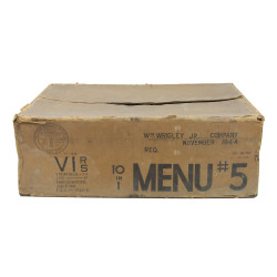 Box, Ration, Ten-in-One, Menu 5, 1944