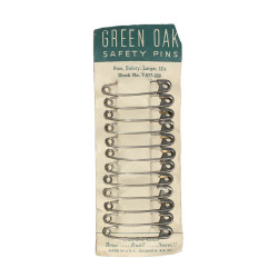 Pins, Safety, Large, GREEN OAK