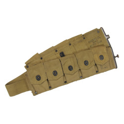 Belt, Cartridge, M1 Rifle, British Made, BAGCRAFT LTD 1944