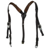 Suspenders, Field, Leather, Y-Straps