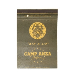 Pochette d'allumettes, US Army, Camp Anza, California