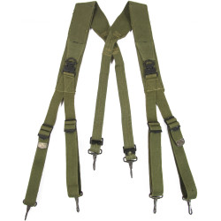 Suspenders, Belt, M-1936, OD 7, Reinforced, 1944