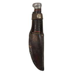 Knife, Utility, Marble's, Woodcraft, Pattern 1916, with Leather Scabbard