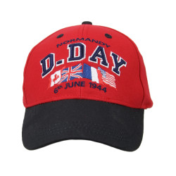 Cap, Baseball, D-Day Normandy, red