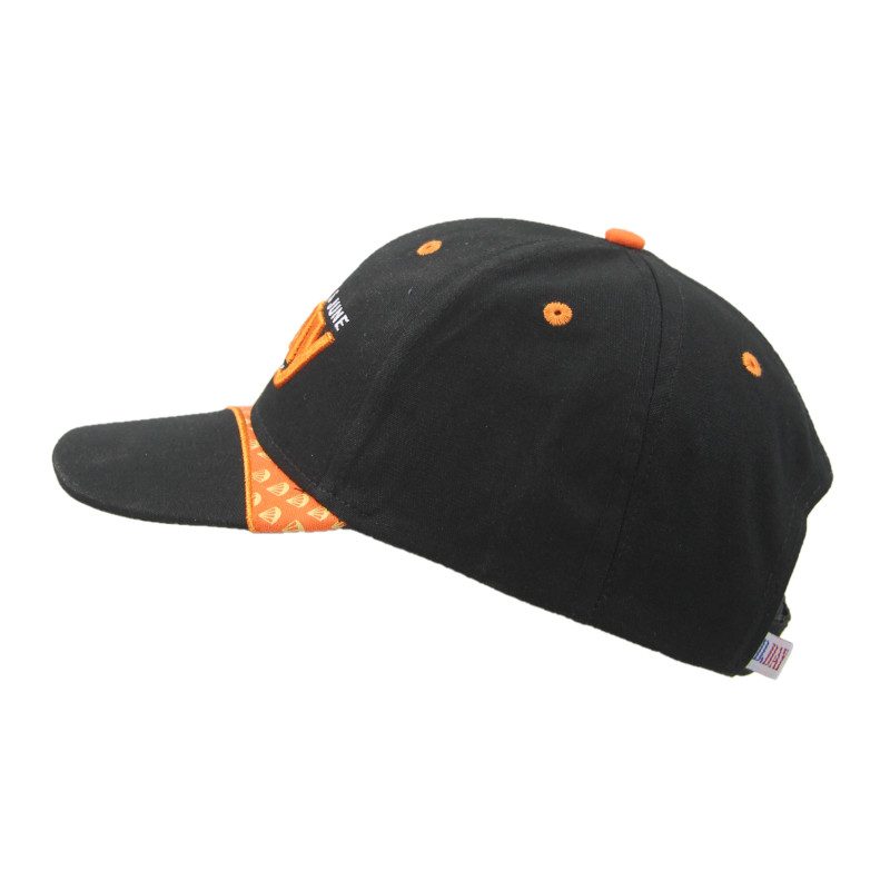 Casquette Baseball Port & Company – Lait Et Miel Brodé, Noir/orange, Adulte, Réglable – état Correct
