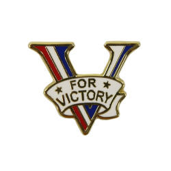 Pin, V for Victory