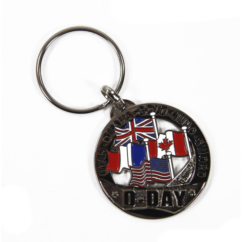 Key Ring, D-Day Flags