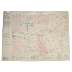 Carte d'Isigny, Carentan, Normandie, Top Secret, 1944