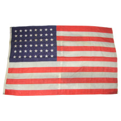 Drapeau US, 48 étoiles brodées, coton, Sterling, 120 x 180 cm