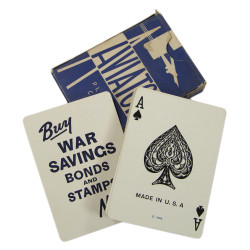 Jeu de cartes AVIATOR, bleu, 'Buy War Saving Bonds'