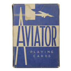 Jeu de cartes AVIATOR, bleu, 'Buy War Saving Bonds'