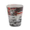 Shot glass, D-Day Flags Shot glass, D-Day Flags