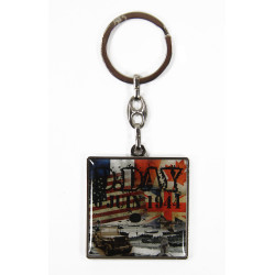 Key Chain, square, D-Day
