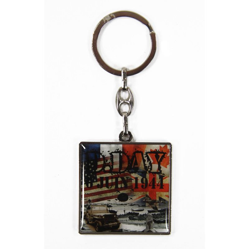 Key Chain, square, D-Day Key Chain, square, D-Day