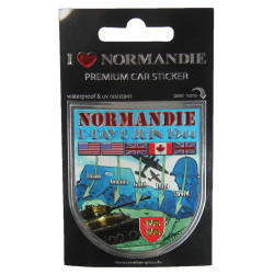 Autocollant Normandie D-Day, brillant