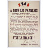 Affiche, L'appel du 18 juin 1940 Affiche, L'appel du 18 juin 1940