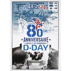 Affiche, 80e anniversaire du Débarquement