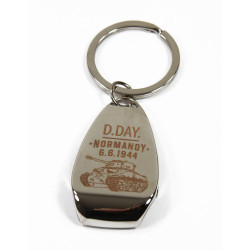 Key Ring, Bottle opener, D-Day 6.6.1944, Sherman