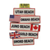 Magnet, D-Day landing Beaches, Signs, Wood Magnet, D-Day landing Beaches, Signs, Wood
