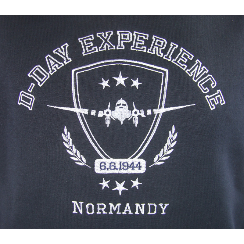 Sweat à capuche, bleu marine, D-Day experience