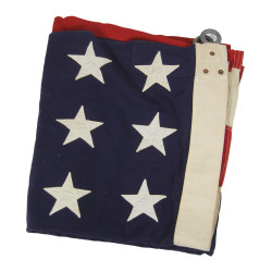 Flag, US, 48 Stars, Embroidered, with Rings, 4.7' x 9.3'