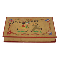 Boîte en carton, souvenir de la Libération, Angleterre