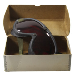 Goggles, Polaroid, M-1944, Red Lens, in Box, 1945