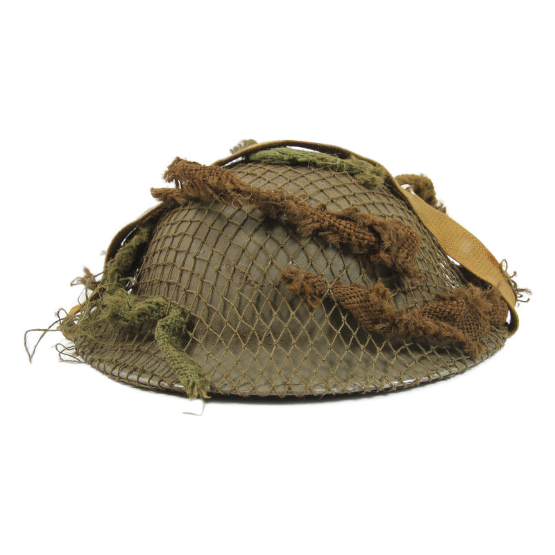 Helmet, Mk II, British, CCL, 1943, with Camouflage Net Helmet, Mk II, British, CCL, 1943, with Camouflage Net