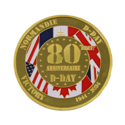 Pièce commémorative, 80e anniversaire du débarquement, grand modèle