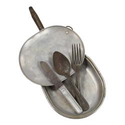 Meat Can & Cutlery Set, US Army, 1917-1918