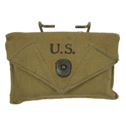 Pouch, First-Aid Packet, M-1942, Dubuque Awning & Tent Co., 1945, with First-Aid Packet