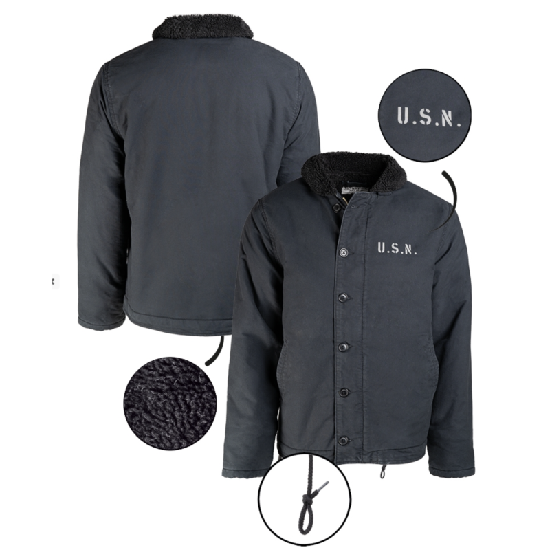 Jacket, Deck, N-1, Blue, US Navy, 1st pattern
